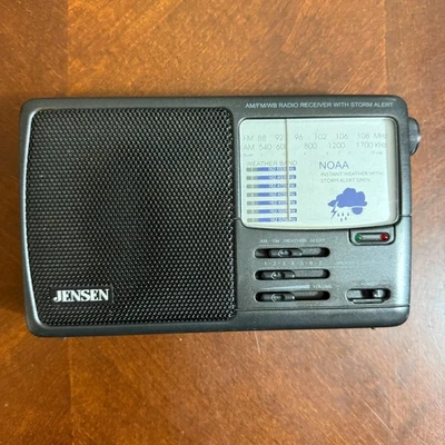 Radio meteorológica Jensen MR-600 AM FM NOAA con sirena de alerta de tormenta probada funciona Foto 1 de 4