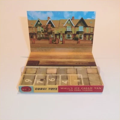 Corgi Toys  447 Ford Thames Walls Icecream Van Custom Display Stand - Image 1 of 4