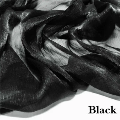 DIY Shiny Organza Fabric Sheer Net Mesh Voile Tulle Dress Cloth Craft 100*150CM - Image 1 of 4