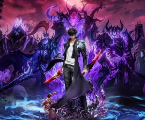 MG Studio Solo Leveling Jin Woo Model in stock PU 1/6 Scale Shadow King H32cm - Picture 1 of 6