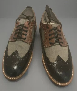 Clarks Mens Wingtip Shoe 8.5 - Picture 1 of 8