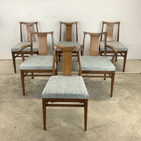 Mid-Century Dining Chairs From White Furniture- Set of Six Cover