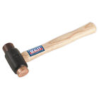Sealey Crf15 Copper/Rawhide Faced Hammer 1.5Lb Hickory Shaft