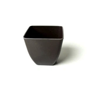 5 x Small Square Black Biodegradable Recycled Plant Pot - Gardening Gift - Seed - Picture 1 of 2