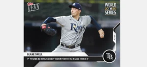 2020 TOPPS NOW WORLD SERIES CARD RAYS BLAKE SNELL #452 1st w 9 Ks LESS THAN 5 IP - Picture 1 of 1