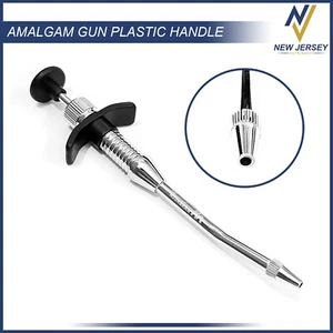 NUEVA PISTOLA DE AMALGAMA MANGO DE PLÁSTICO JERINGA DENTAL QUIRÚRGICA ACERO INOXIDABLE - Imagen 1 de 4