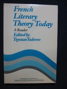 French Literary Theory Today: A Reader (Msh) [Paperback] [Nov 30, 1982] Todoro.. - Picture 1 of 5