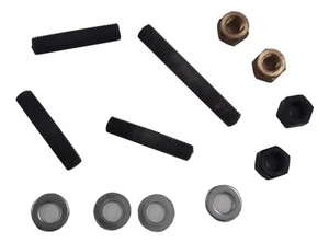 LAMBRETTA EXHAUST CARB INLET MANIFOLD STUD KIT BRASS NUTS WASHERS CARBURETTOR - Picture 1 of 1