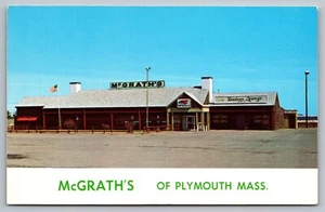 Postcard McGrath's Restaurant & Harbour Lounge Plymouth MA Street View  Unposted - Picture 1 of 2