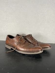 Bruno Magli Wallabi Brown Wingtip Men's 7 M Lace Oxford Leather Dress Shoes - Picture 1 of 11