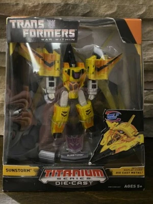 RARE Transformer Hasbro Titanium Serie Die Cast 2007 SUNSTORM Diecast Alloy G1 - Image 1 of 2