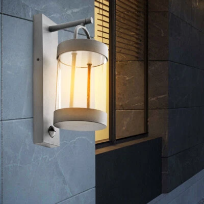 Wandlampe Außenleuchte Haustürlampe LED Laterne anthrazit Gartenlampe H 33 cm - Bild 1 von 4