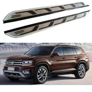 Running Boards Side Steps Pedals Nerf Bar fits for VW Atlas Teramont 2018-2021 - Picture 1 of 6