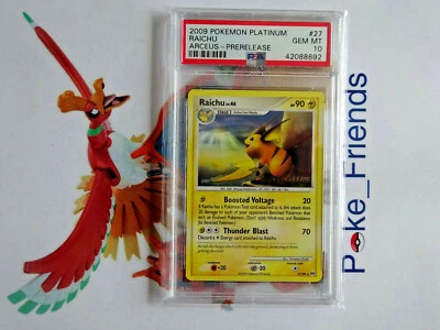 Pokemon Raichu PRERELEASE Stamped (Non Staff) Promo Platinum Arceus PSA 10 - Image 1 of 2