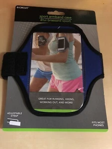 Étui pour brassard sport - convient à la plupart des téléphones - Bleu - Photo 1 sur 1