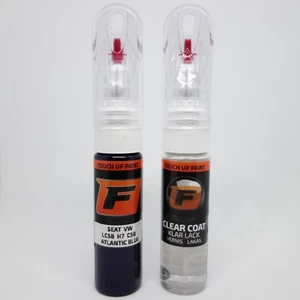 Touch up paint for SEAT / VOLKSWAGEN VW LC5B / H7 / C5B | Atlantic Blue | Kit - Picture 1 of 9
