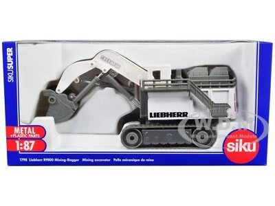 LIEBHERR R9800 MINING EXCAVATOR WHITE 1/87 (HO) DIECAST MODEL BY SIKU 1798 - Image 1 of 4