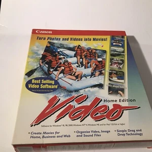 Canon Video Home Edition CD-Rom in Big Box VTG New Sealed PC Windows 95 98 2000 - Picture 1 of 6