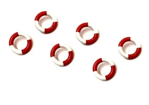 Heng Long 3810 2.4Ghz RC Seaport Work Boat Lifebuoy Spare Accessory Parts 6pcs - Picture 1 of 3