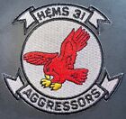 Usmc Headquarters & Maintenance Sq H&Ms-31 Aggressors Patch Iron-On New A982