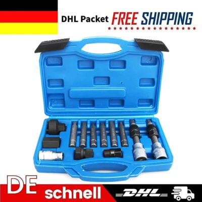 13tlg Lichtmaschinen Werkzeug Satz inkl. Bit-Adapter für diverse Fahrzeuge - Bild 1 von 4