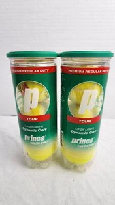 Prince Premium Regular Duty Tour Dynamic Core Tennis Ball Pack of 3 Lot of 2 - Picture 1 of 6