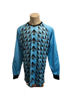 Kalci Soccer Sz Large Goalie Goalkeeper Jersey Padded Elbow Geometric Breathable - Picture 1 of 10
