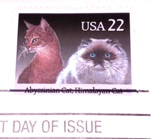 Cats - Himalayan - 1988 22kt Golden Replica Stamps - Gold Replicas - SEE BELOW - Picture 1 of 4