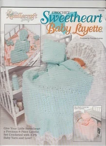 The Needlecraft Shop Sweetheart Baby Layette Crochet Pattern Booklet Hughes - Picture 1 of 2