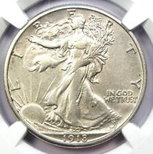 1918-S Walking Liberty Half Dollar 50C Coin - Certified NGC AU Details