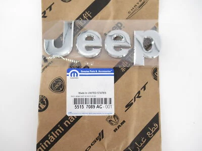 Original OEM Mopar Jeep 55157089AC "Jeep" emblema capó Foto 1 de 2