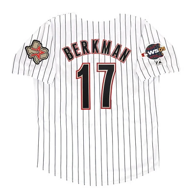 Lance Berkman Houston Astros Home White 2005 World Series Jersey Men's (S-3XL) - Image 1 of 4