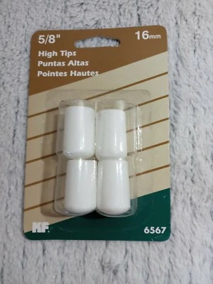 Waxman Nos KF #6567 Mueble Pierna Puntas Altas 5/8" Proteger Pisos Paquete De 4 Nuevo En Paquete Foto 1 de 4