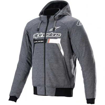 Alpinestars Chrome Ignition Men's Motorcycle Hoodie With Safety Grau-Melliert - Image 1 of 3