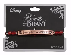 DISNEY BEAUTY AND THE BEAST BEAUTY SI TROVA ALL'INTERNO DEL BRACCIALE CORDINO TARGHETTA - Foto 1 di 2