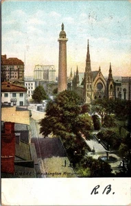 Baltimore MD, Washington Monument Postcard United Art Publishing 1906 Posted - Picture 1 of 2