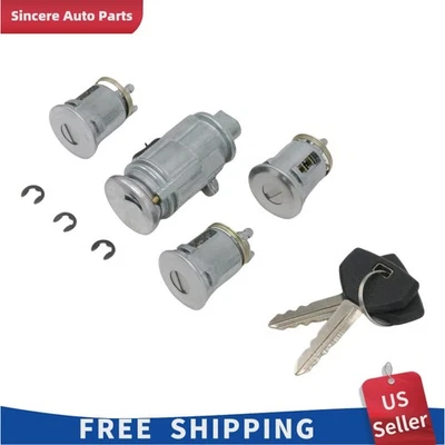 Nuevo juego de cilindros de encendido y bloqueo de 3 puertas con 2 llaves para Jeep TJ 2002-2006 2,4 L 4,0 L Foto 1 de 4