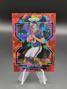 Davis Mills 2021 Panini - Prizm Football #352 Red Ice Prizm RC - Texans - Imagen 1 de 2