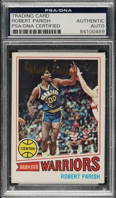 Robert Parrish Signed 1977-78 Topps #111 Golden State Warriors Rookie Card PSA - Image 1 of 2