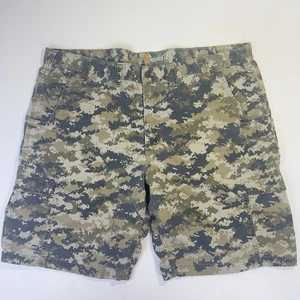 Pantalones Cortos Carhartt Para Hombre Camuflados Digitales Talla 44 Verde Bolsillos con Cremallera Calce Relajado - Imagen 1 de 11