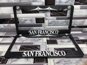 BMW San Francisco CA Vehicle Dealer License Plate Frame - Foto 1 di 2