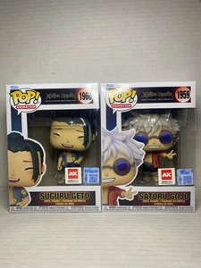 Funko Pop Jujutsu Kaisen Set Satoru Gojo /Suguru Geto Anime Expo Con Sticker - Picture 1 of 13