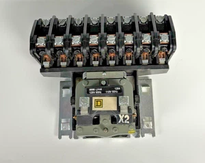 Square D 8903L080 Lighting Contactor – 8-Pole, 30A / 20A Tungsten, 120 V Coil - Picture 1 of 8