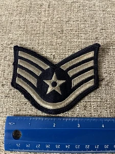 US Air Force Staff Sergeant Enlisted Rank Patch USAF INV15959 - Picture 1 of 3