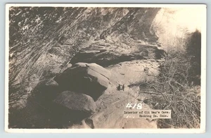 Postal RPPC Interior de Old Mans Cave Hocking County Ohio c1925-1942 - Imagen 1 de 2