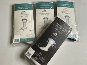 SET Silvert’s Adaptive Socken Herren halbhoch Ödem Diabetiker XL schwarz weiß NEU - Bild 1 von 5