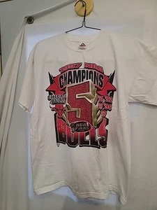 Vintage 1997 Chicago Bulls 5 Time Champions T-Shirt Sz XL  Single Stitch  - Picture 1 of 6