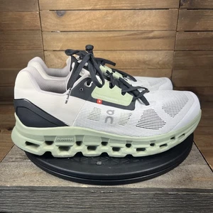 Zapatos con cordones On Cloudstratus para mujer talla 10,5 blancos negros verdes para correr al aire libre - Imagen 1 de 10