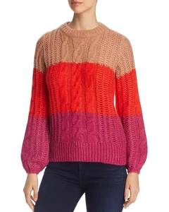 Vero Moda Becca Color-Block Grobstrickpullover mit Zopfmuster, Größe S - Bild 1 von 4