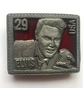 Lmited edition metal Elvis Presley  belt buckle.   In excellent conditiion - Imagen 1 de 3